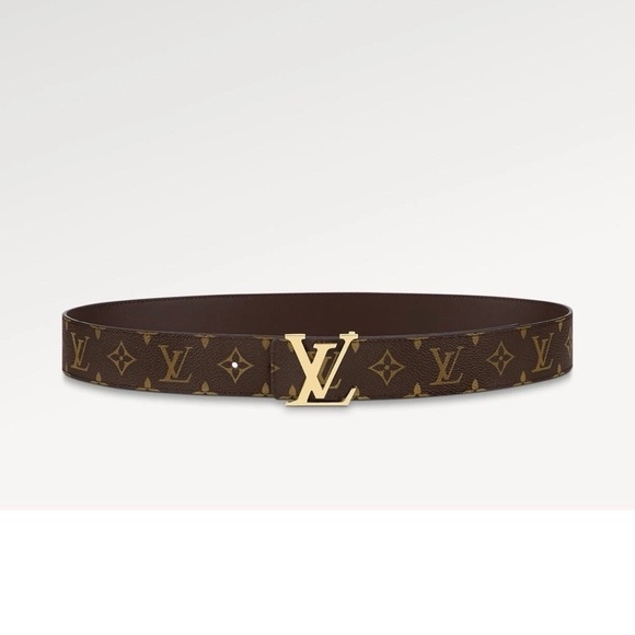 Louis Vuitton Accessories - Louis Vuitton Initials 40mm Reversible Belt Monogram/Brown Size 95 (38) M0323